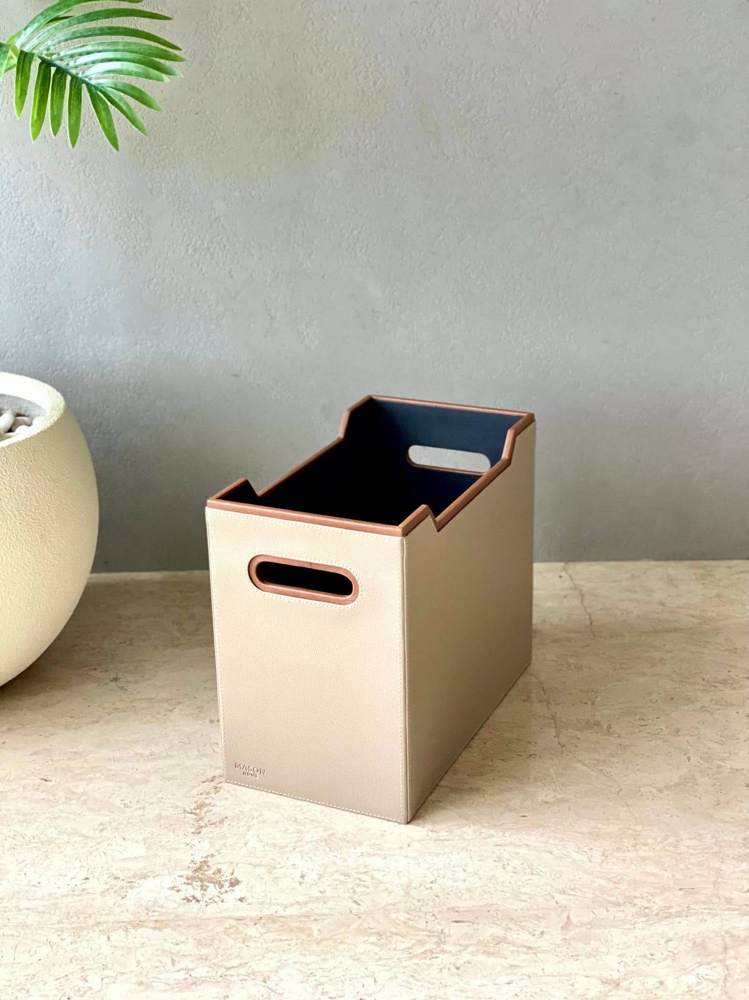 Naples Taupe Magazine Holder