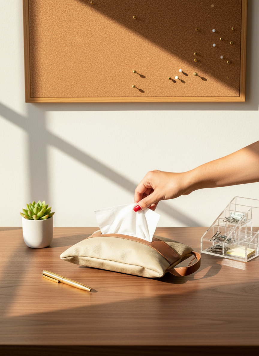 Naples Taupe Tissue Cover