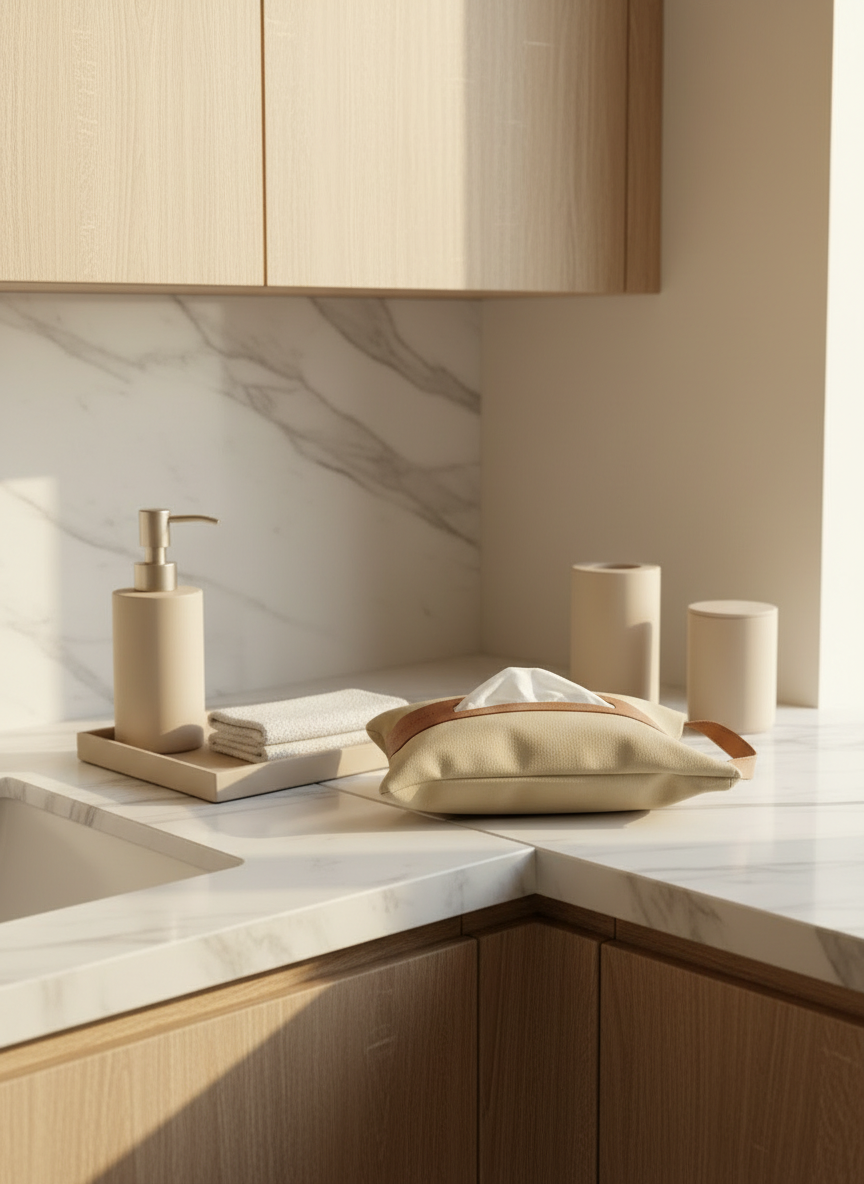 Naples Taupe Tissue Cover