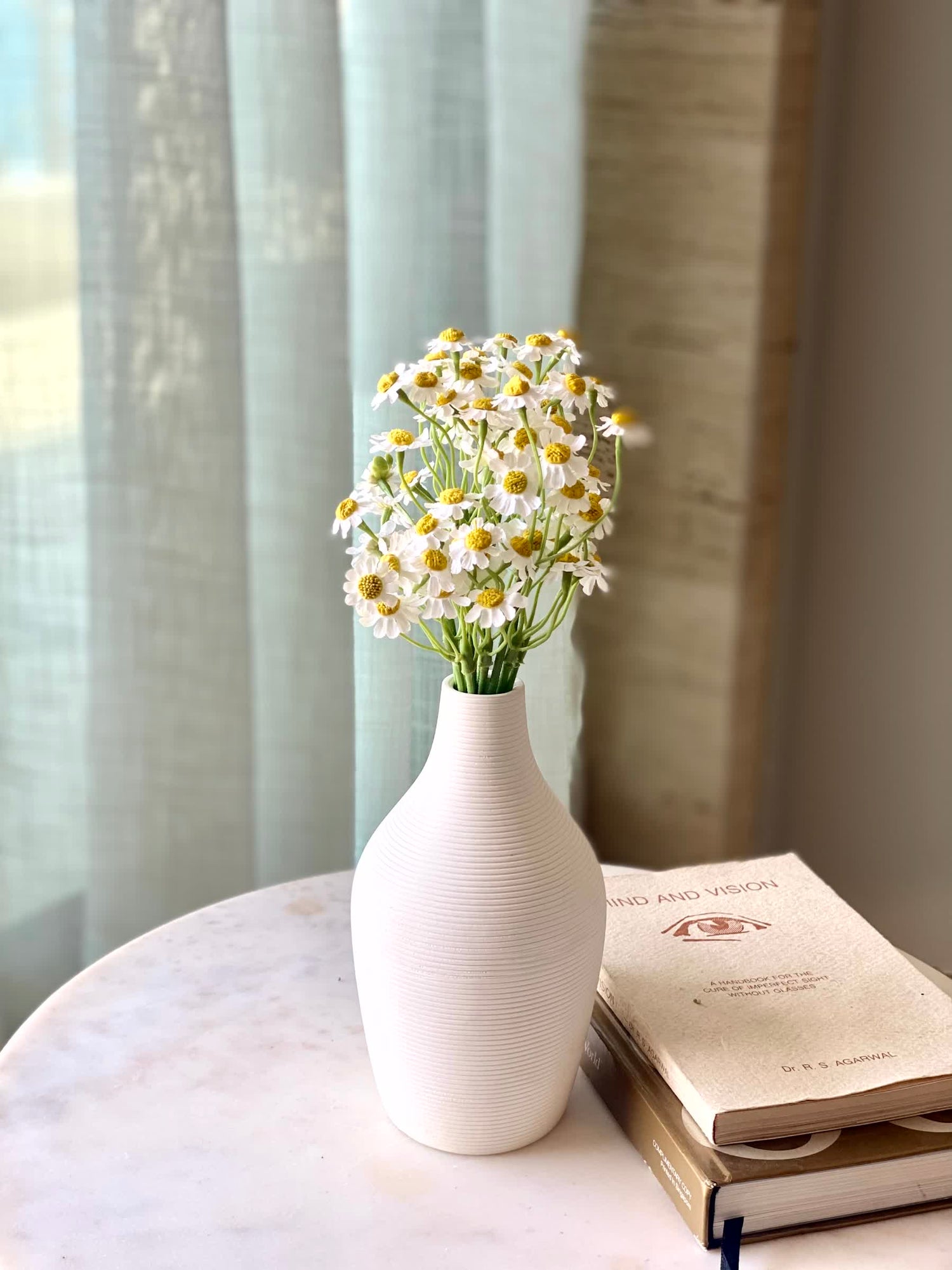 Artificial Spring Blossom Bunch - White