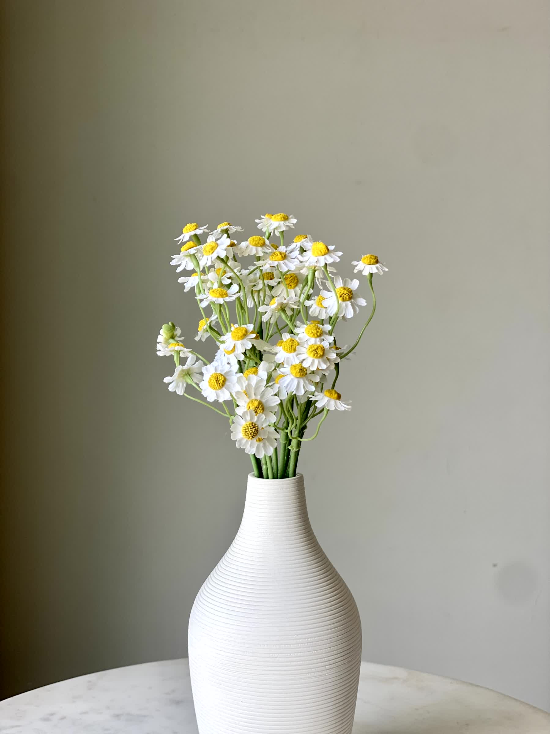 Artificial Spring Blossom Bunch - White