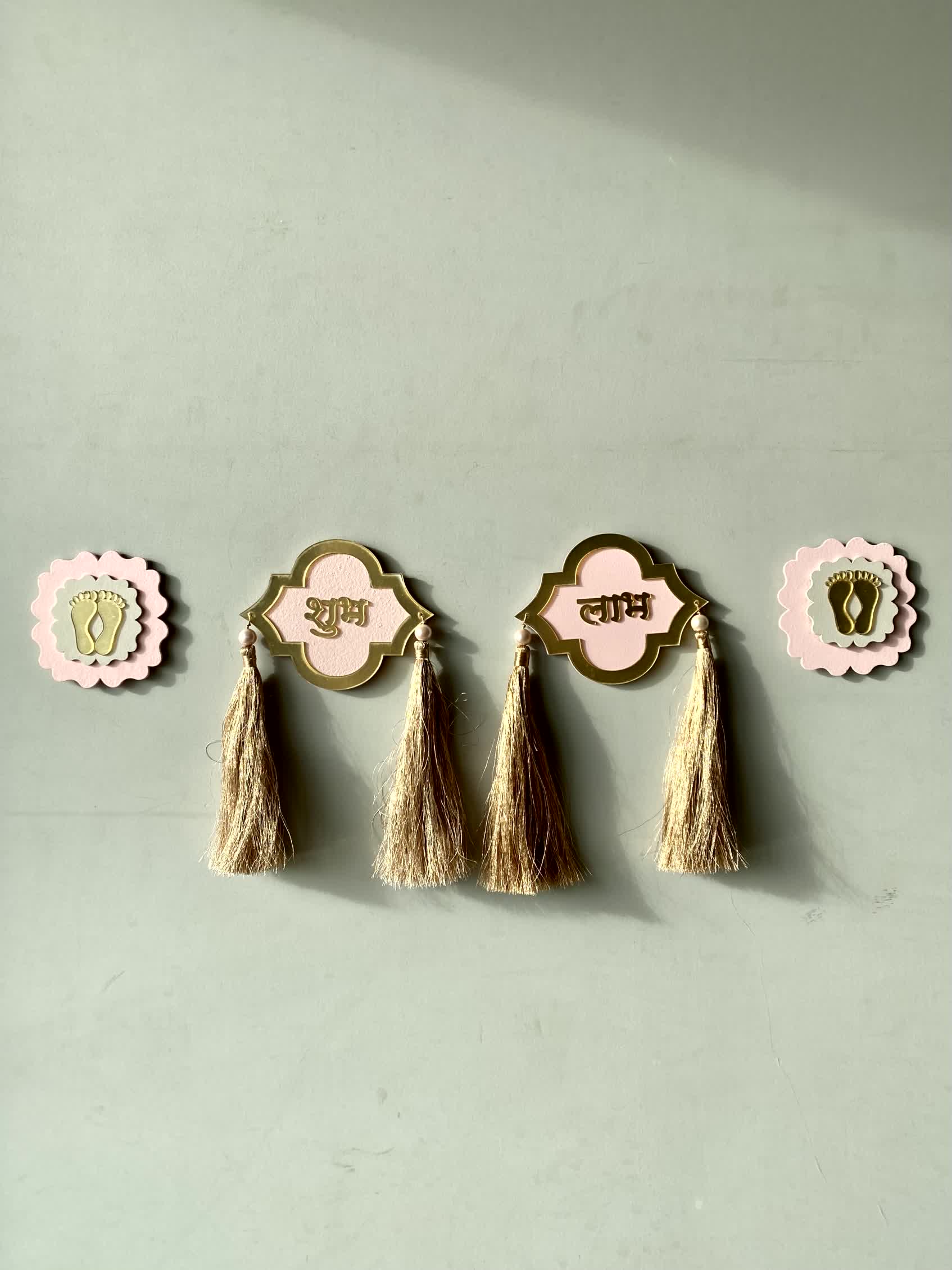 Shubh Labh Latkan &amp; Pagla - Pink (Set of 4)