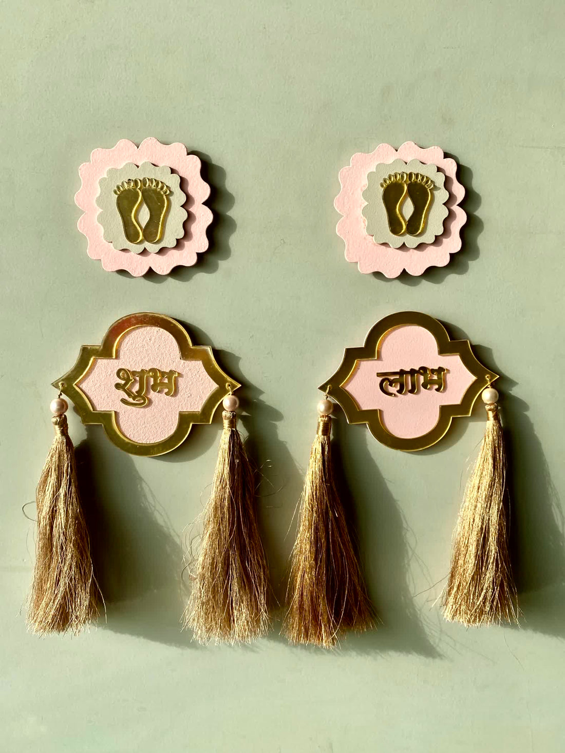 Shubh Labh Latkan &amp; Pagla - Pink (Set of 4)