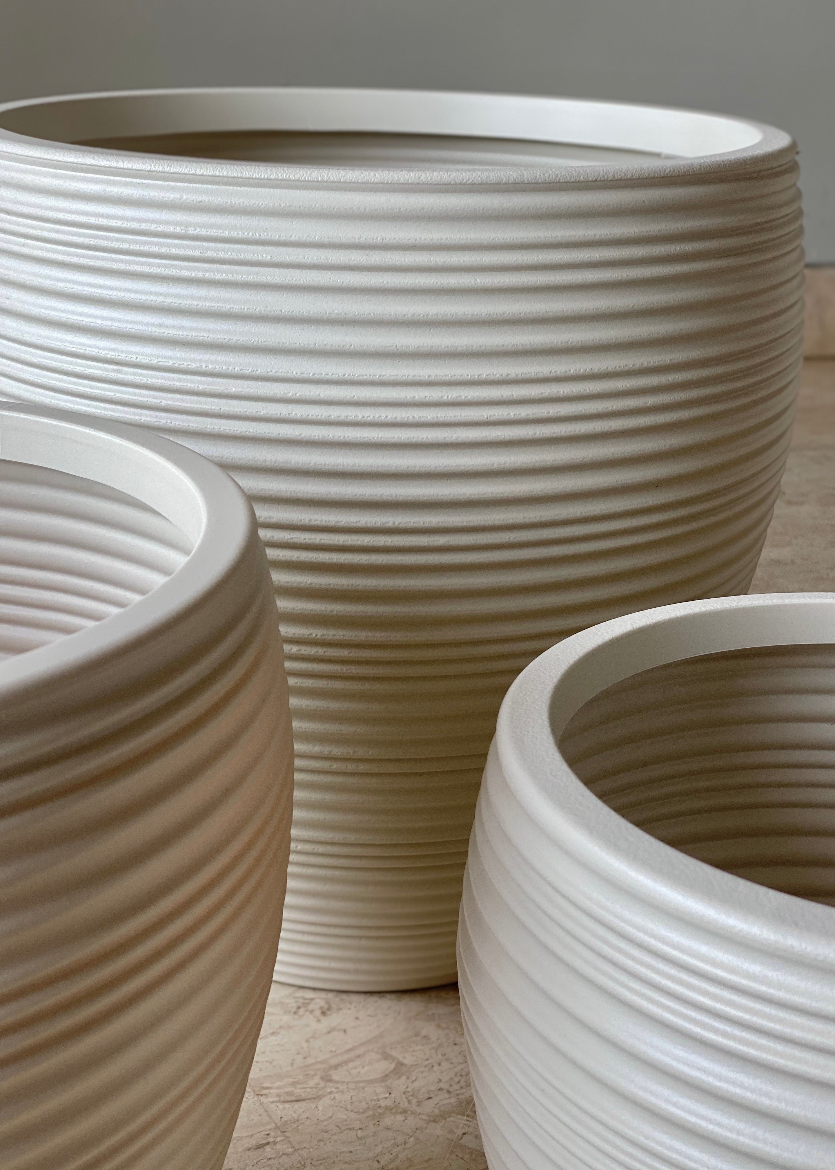 Concentric Planters - White