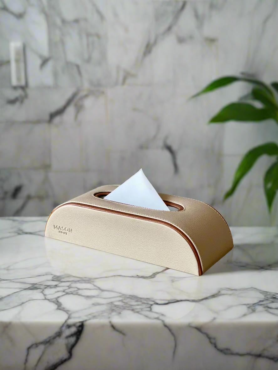 Naples Taupe Car Tissue Box