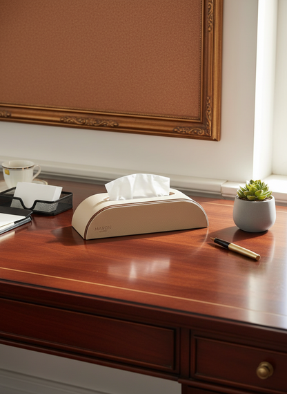 Naples Taupe Car Tissue Box