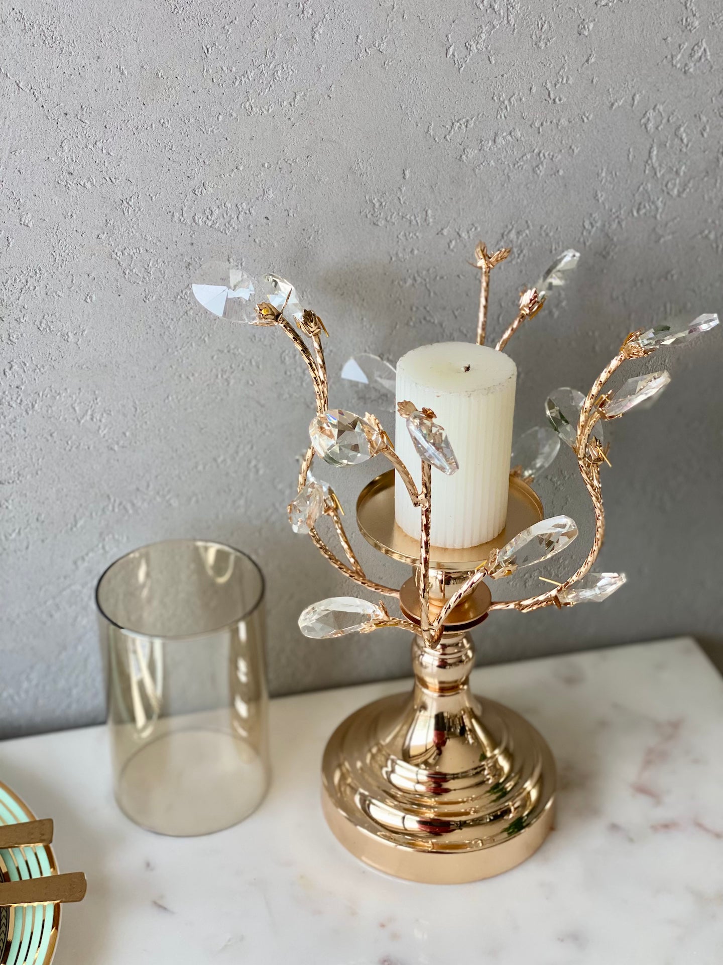 Starlight Pillar Candle Holder - Medium