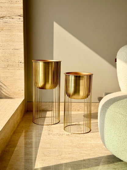 Aurum Planter - Gold (Set of 2)