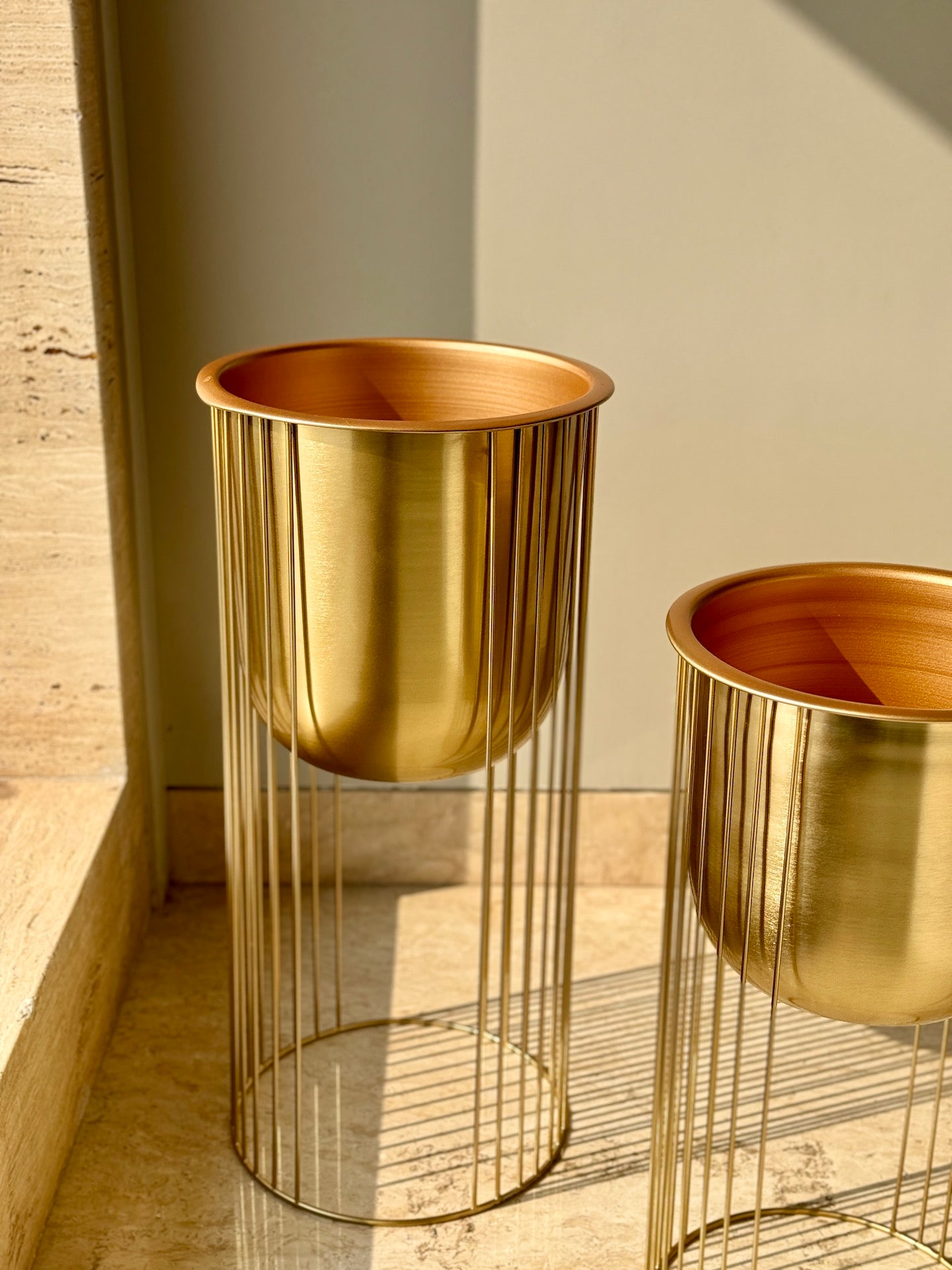 Aurum Planter - Gold (Set of 2)