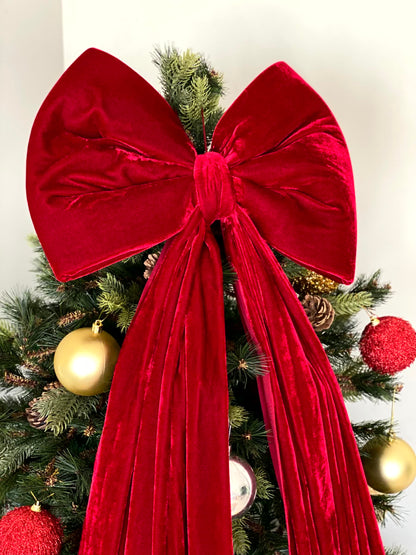 Christmas Red Bow Ornament (Medium)
