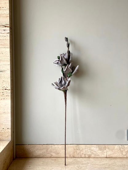 Artificial Butterfly Orchid (One Stem) - Grey