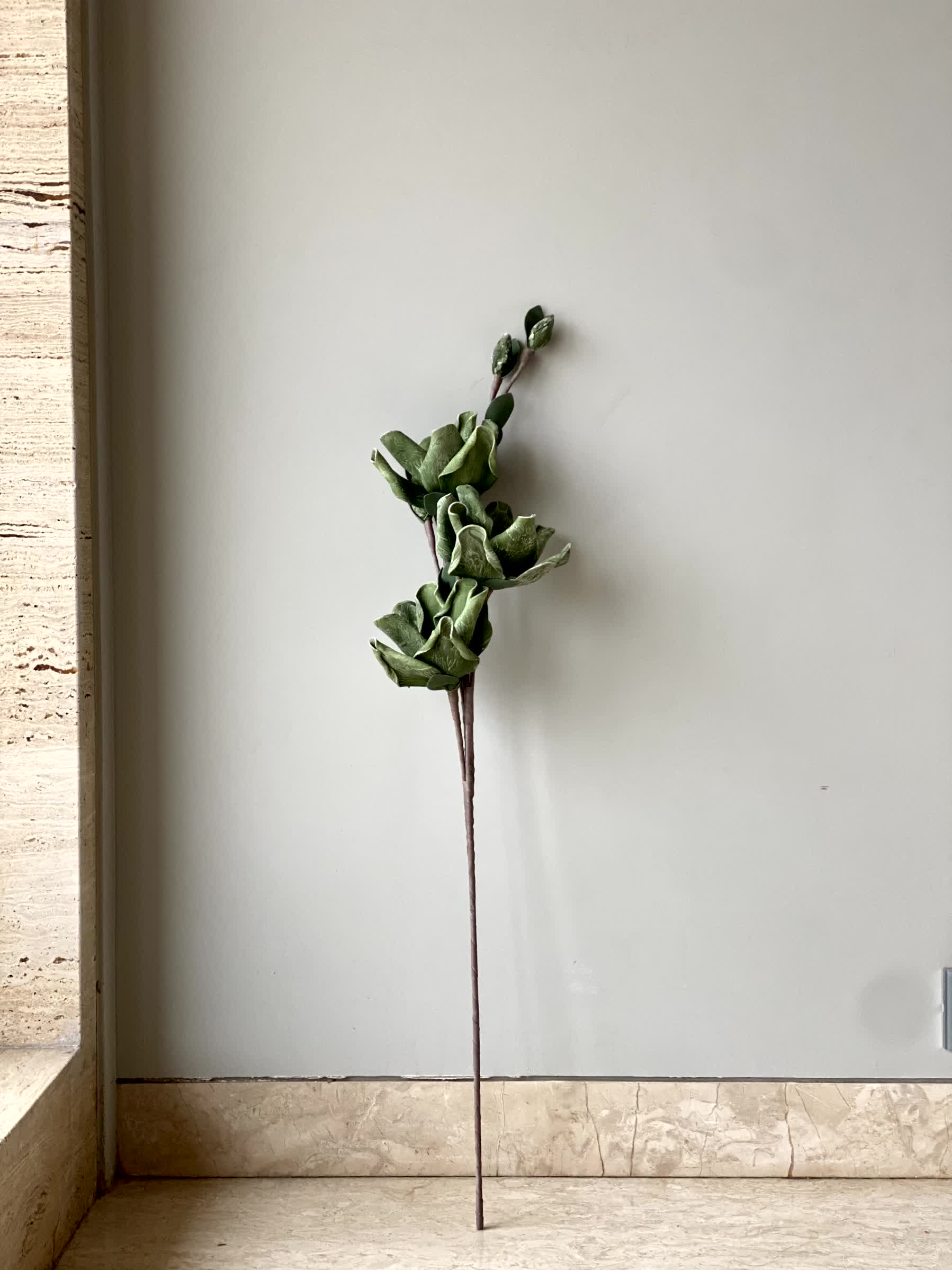 Artificial Butterfly Orchid Stem (One Stem) - Green