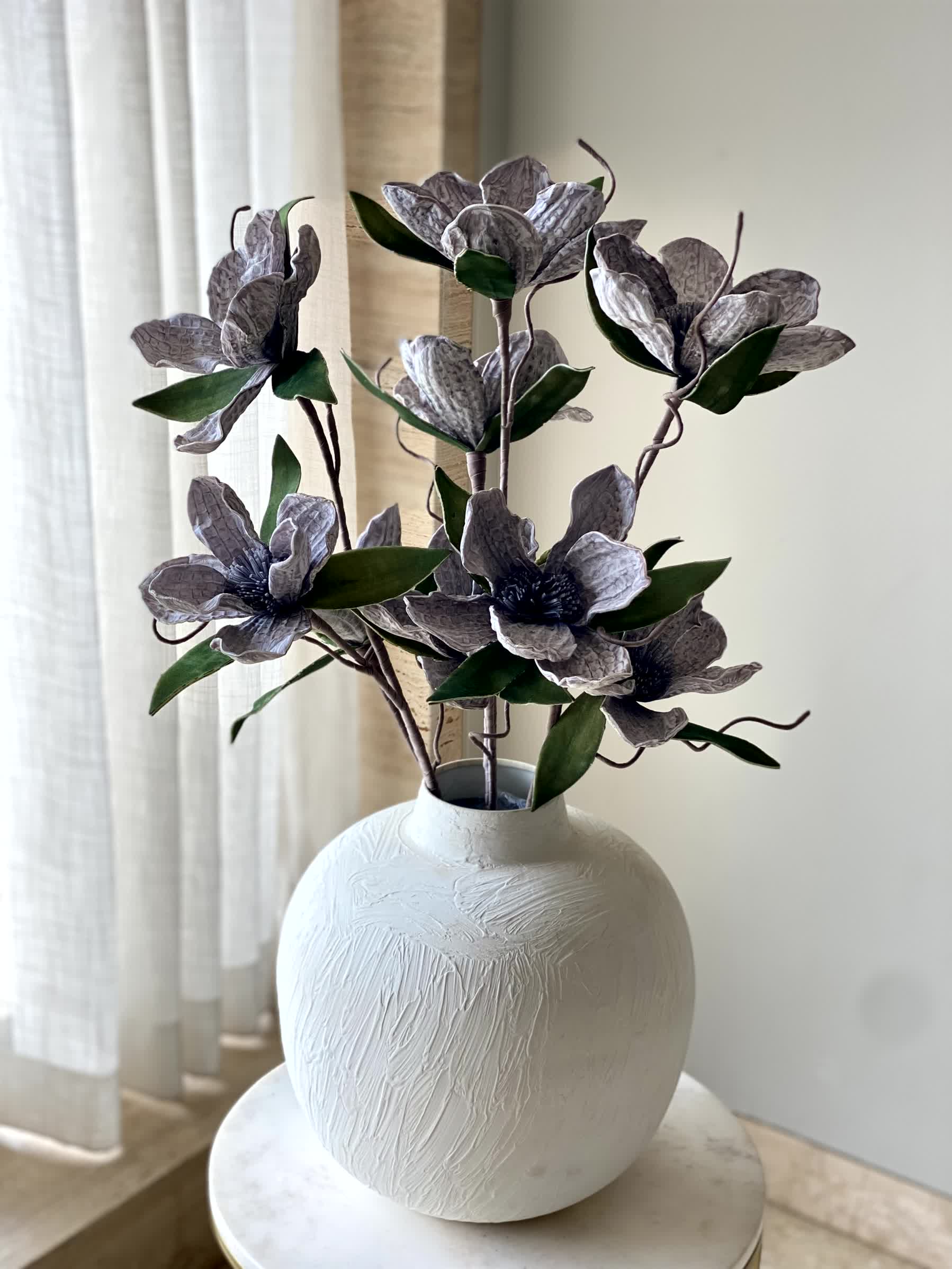 Artificial Tulip Stem - Grey (One Stem)