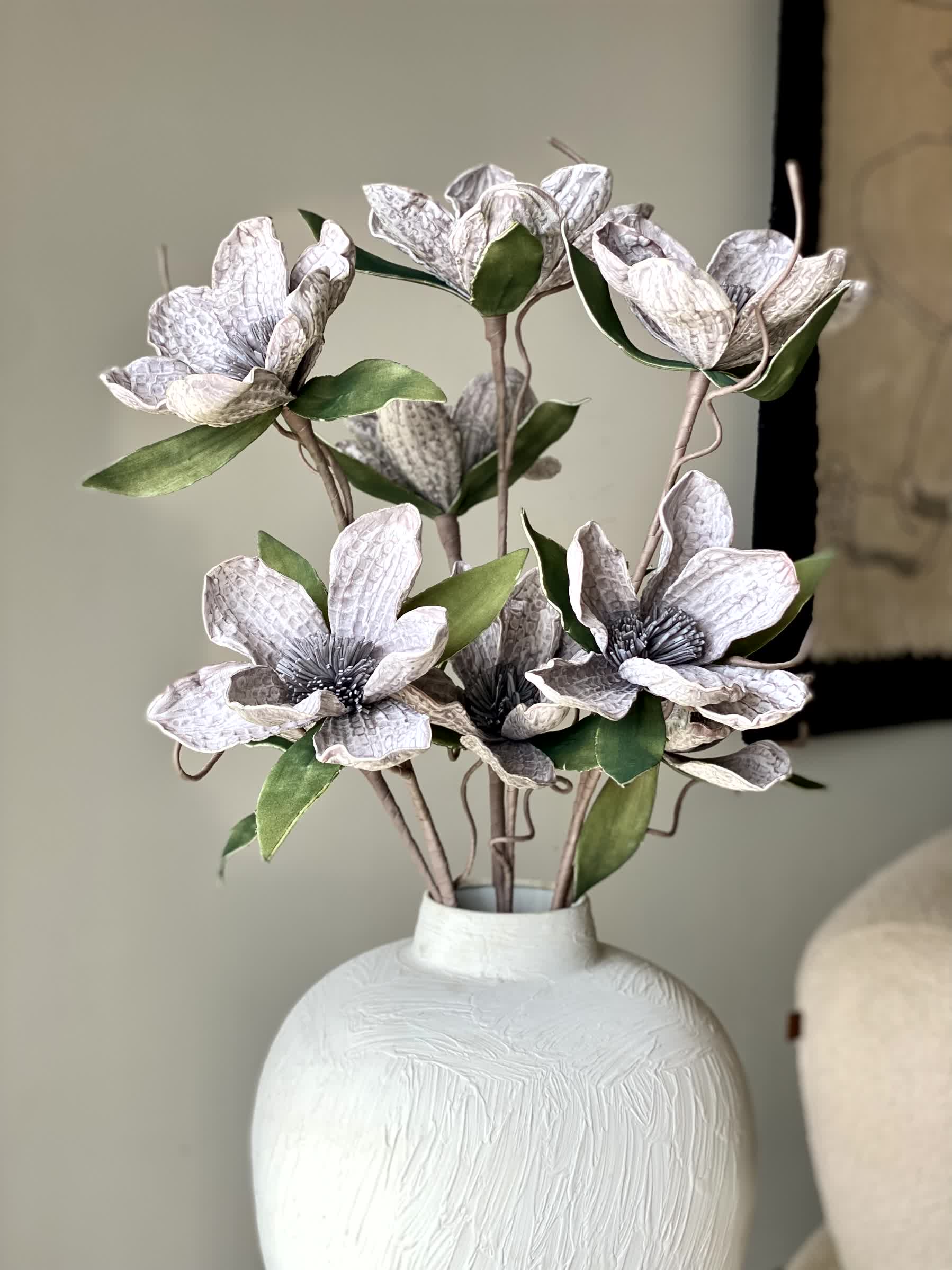 Artificial Tulip Stem - Grey (One Stem)