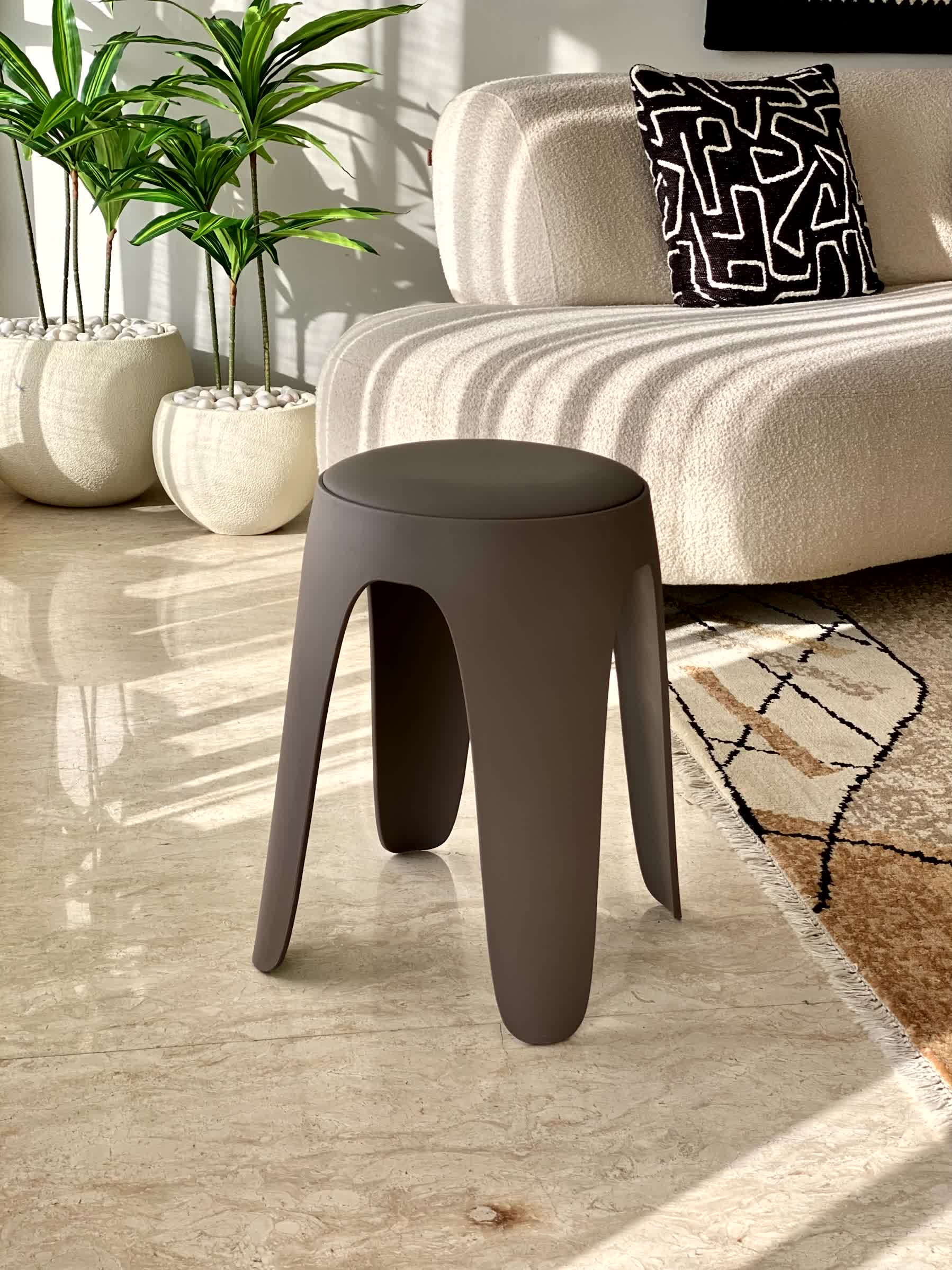 Orson Stool - Dark Brown