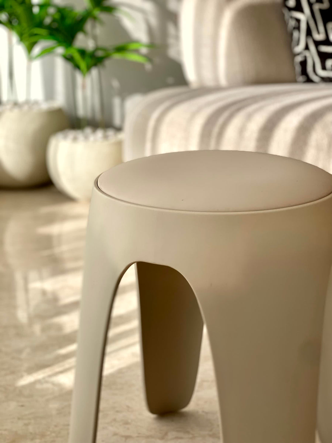 Orson Stool - Beige