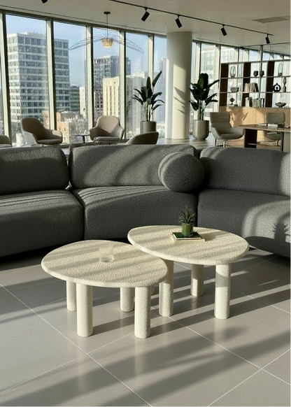 Odessa Nesting Tables - Ivory (Set of 2)