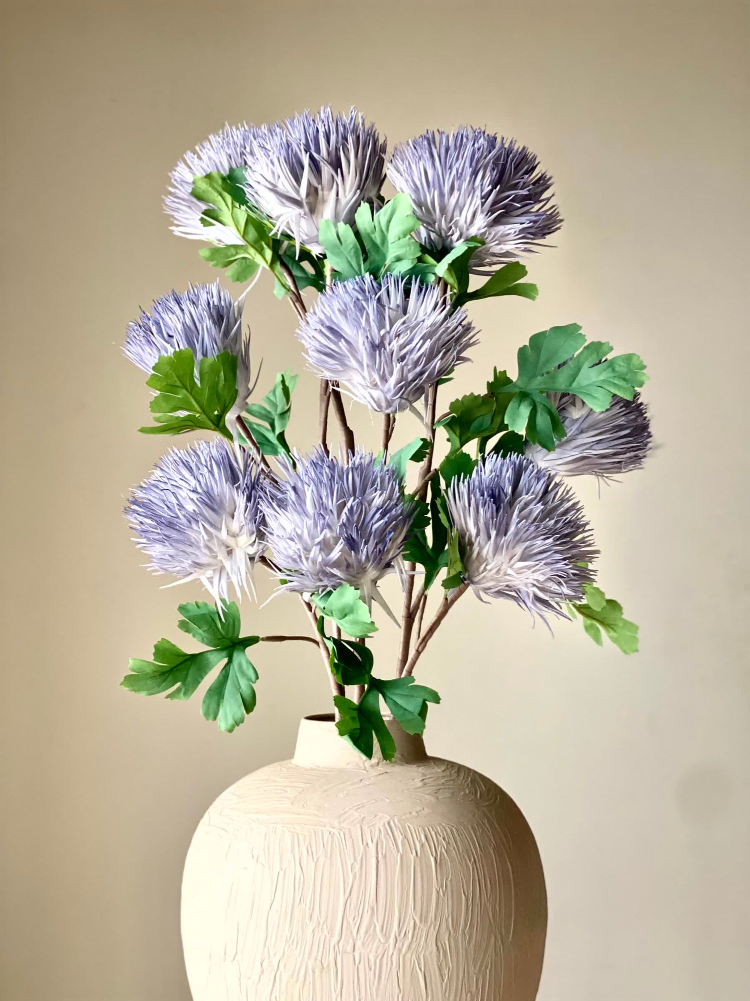 Artificial Chrysanthemum Stem - Blue (One Stem)