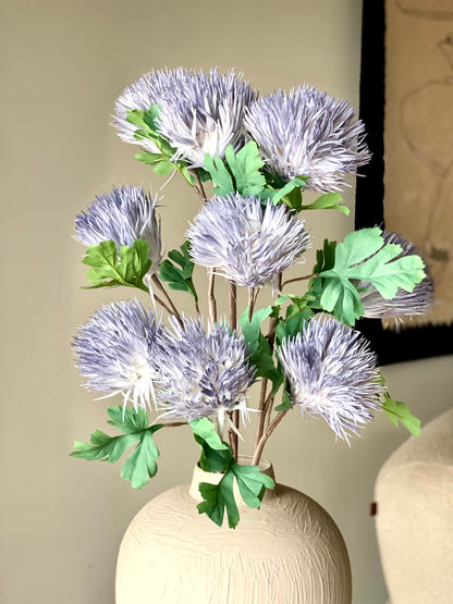 Artificial Chrysanthemum Stem - Blue (One Stem)