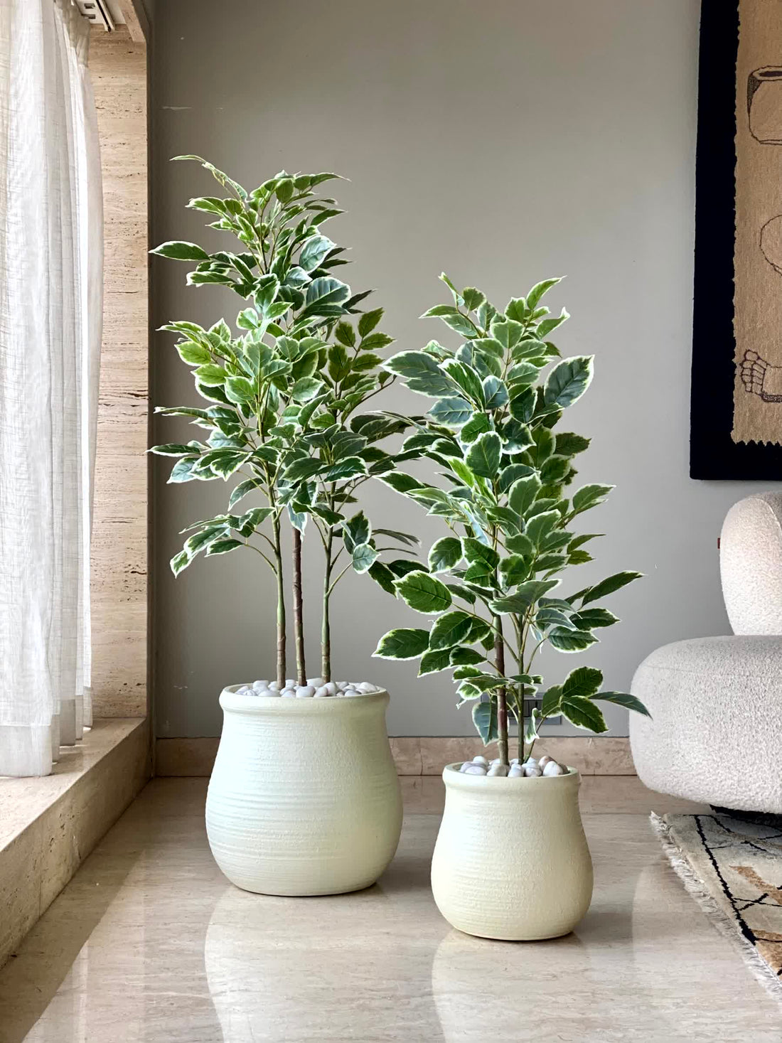 Artificial Benjamin Ficus Plant - 4 Feet