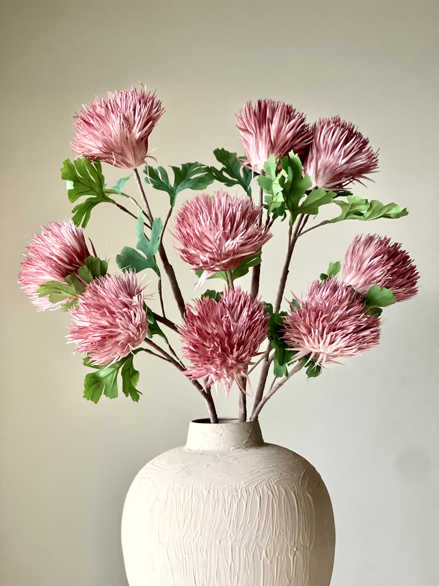 Artificial Chrysanthemum Stem - Pink (One Stem)