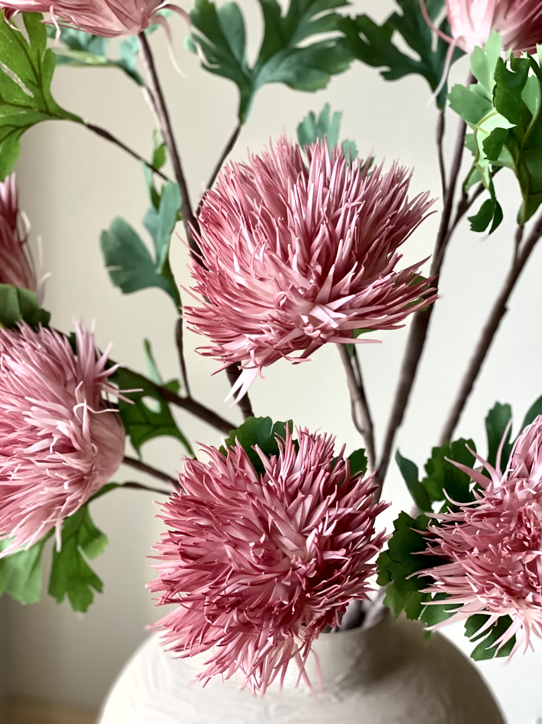 Artificial Chrysanthemum Stem - Pink (One Stem)