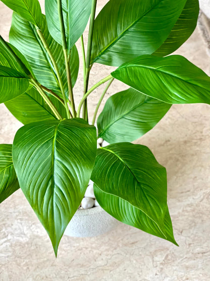 Artificial Pink Peace Lily Plant - 3.4 Feet