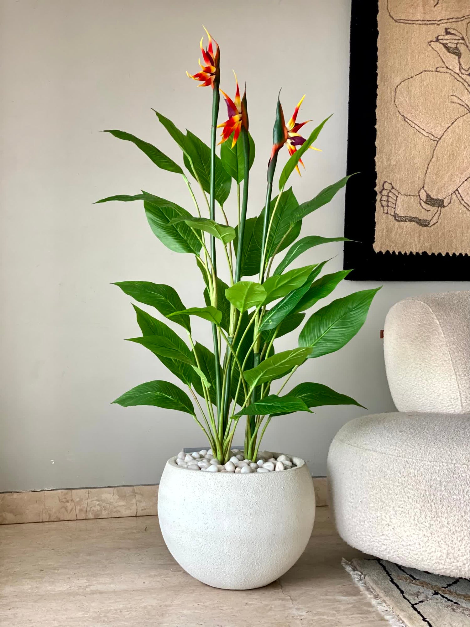 Artificial Tropical Bird of Paradise Plant - 4.5 Feet