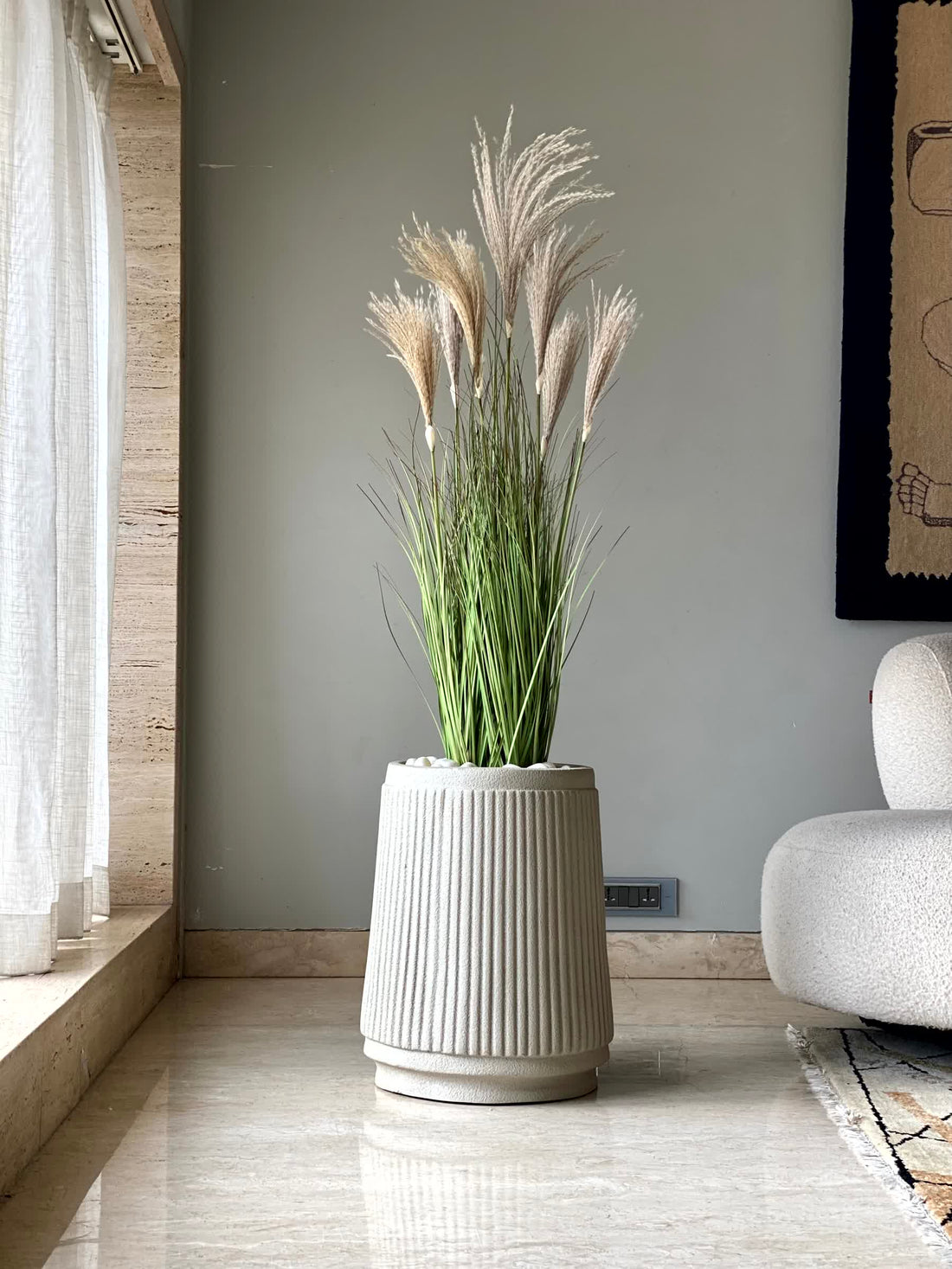 Artificial Luxe Reed Grass Plant - 4 Feet