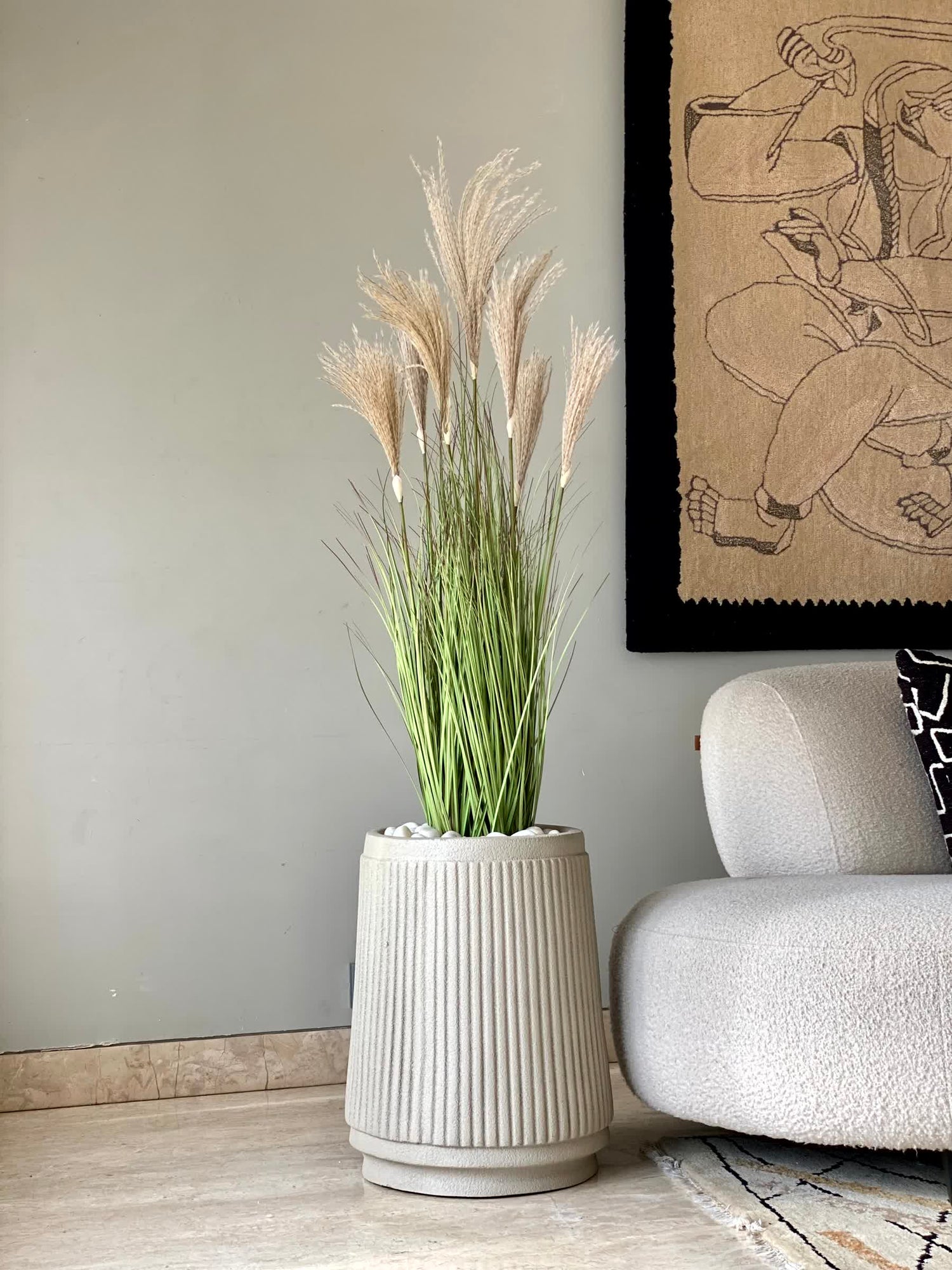 Artificial Luxe Reed Grass Plant - 4 Feet