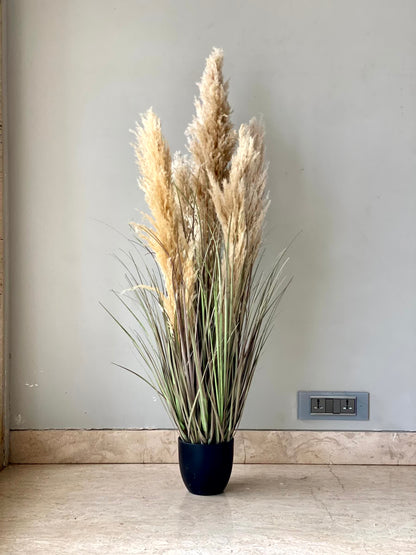 Artificial Luxe Pampas Grass Plant - 3.6 Feet