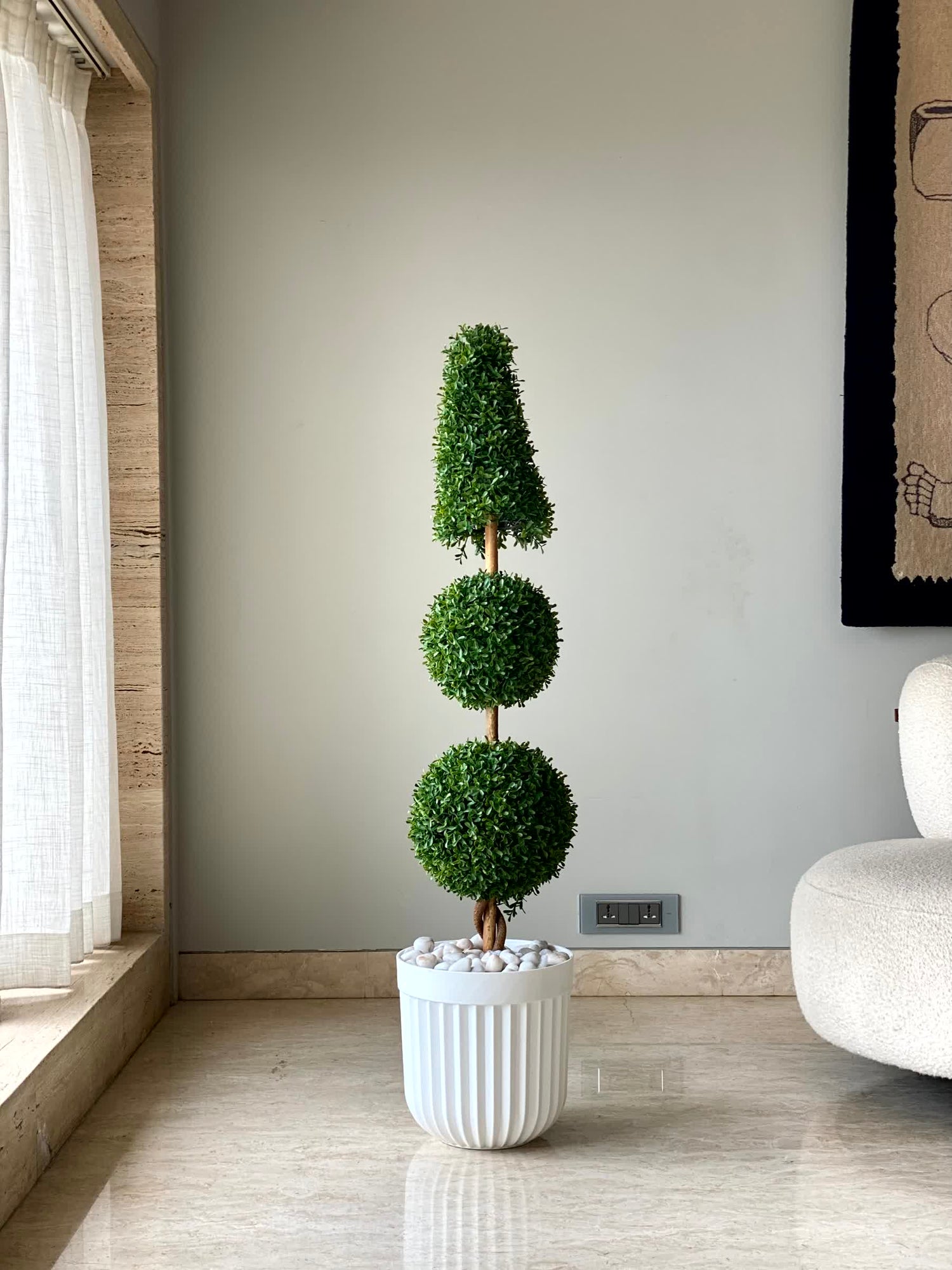 Artificial Three Tier Topiary - 4.3 Feet