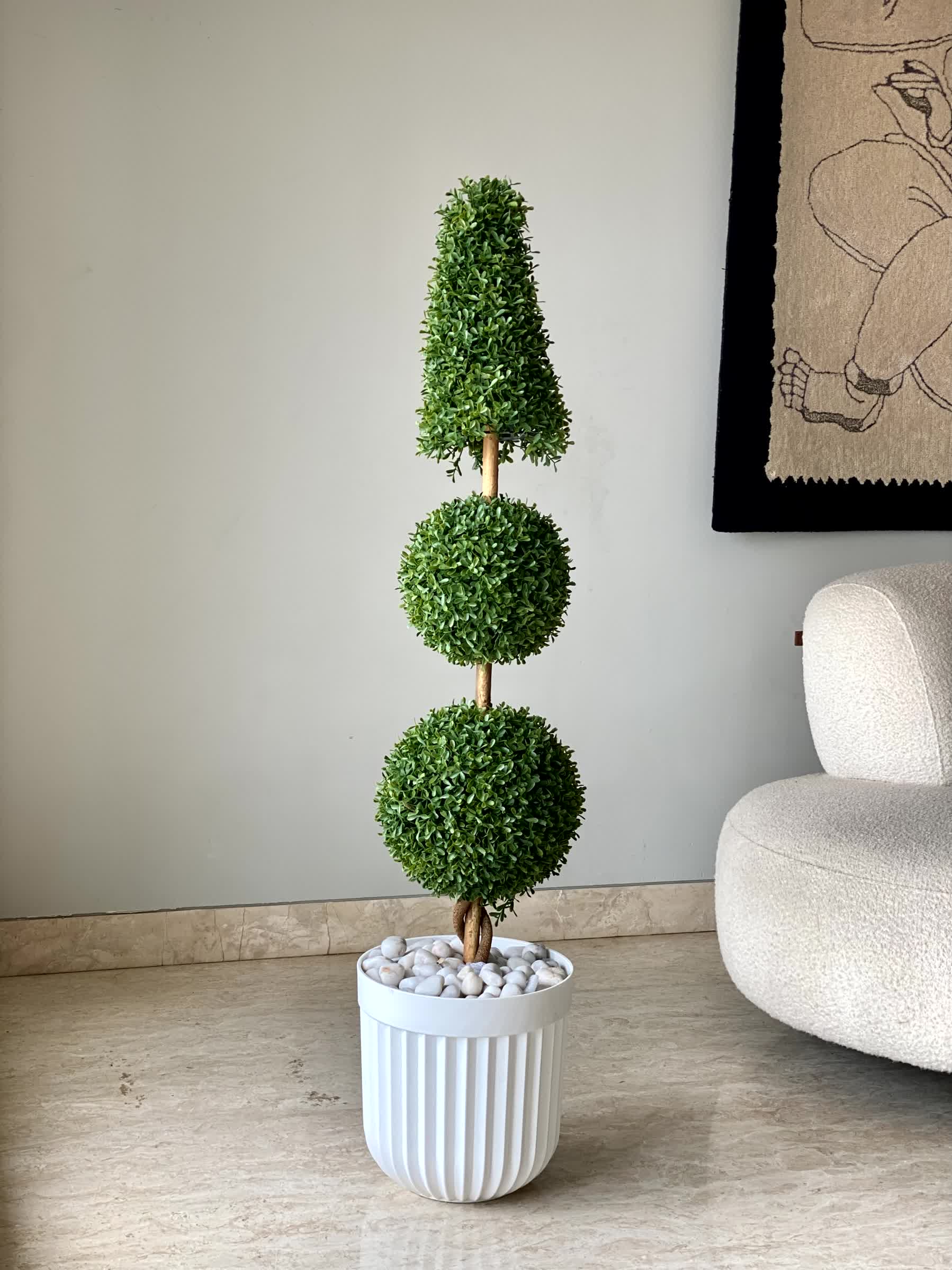 Artificial Three Tier Topiary - 4.3 Feet