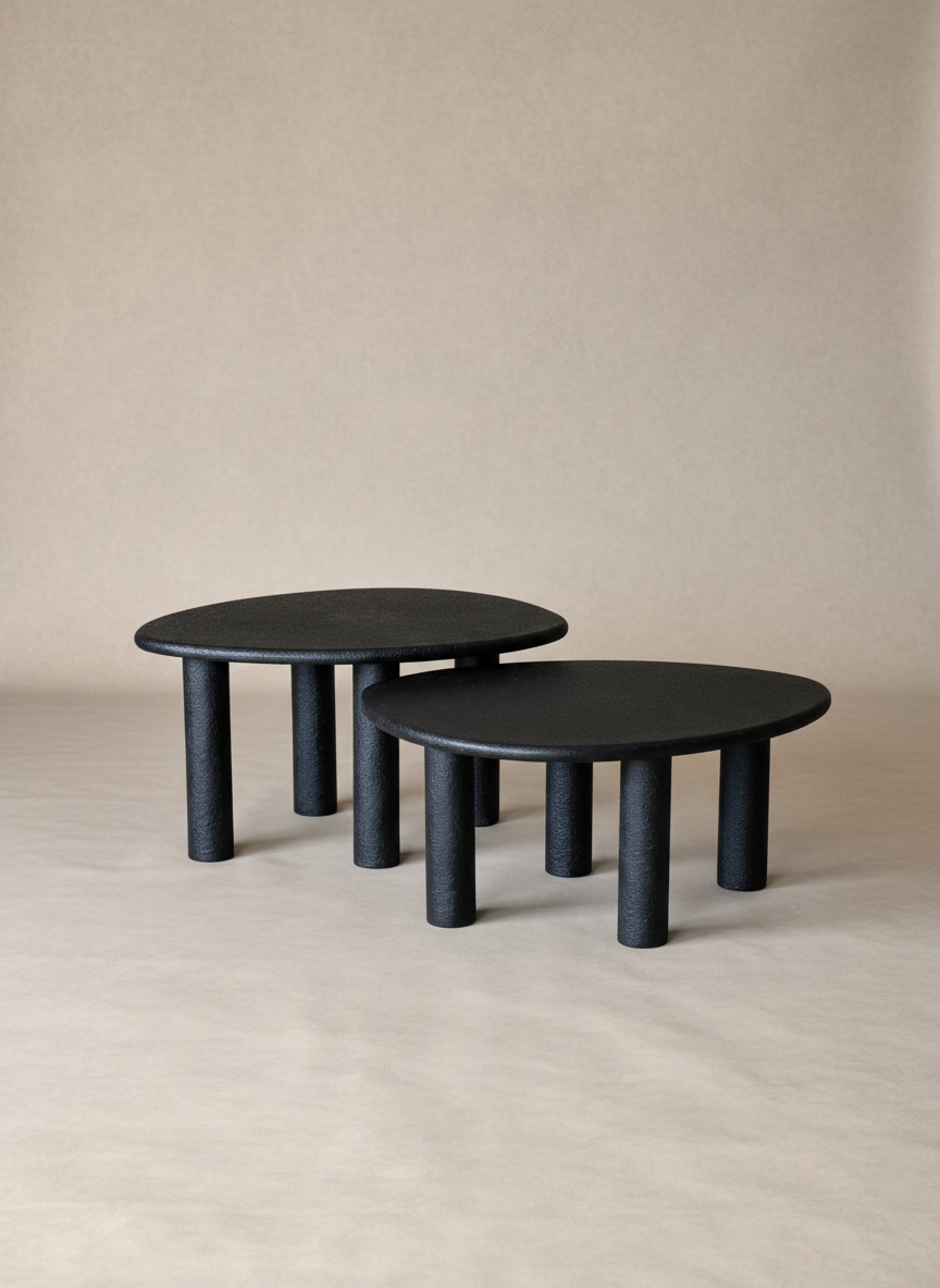 Odessa Nesting Tables - Black (Set of 2)