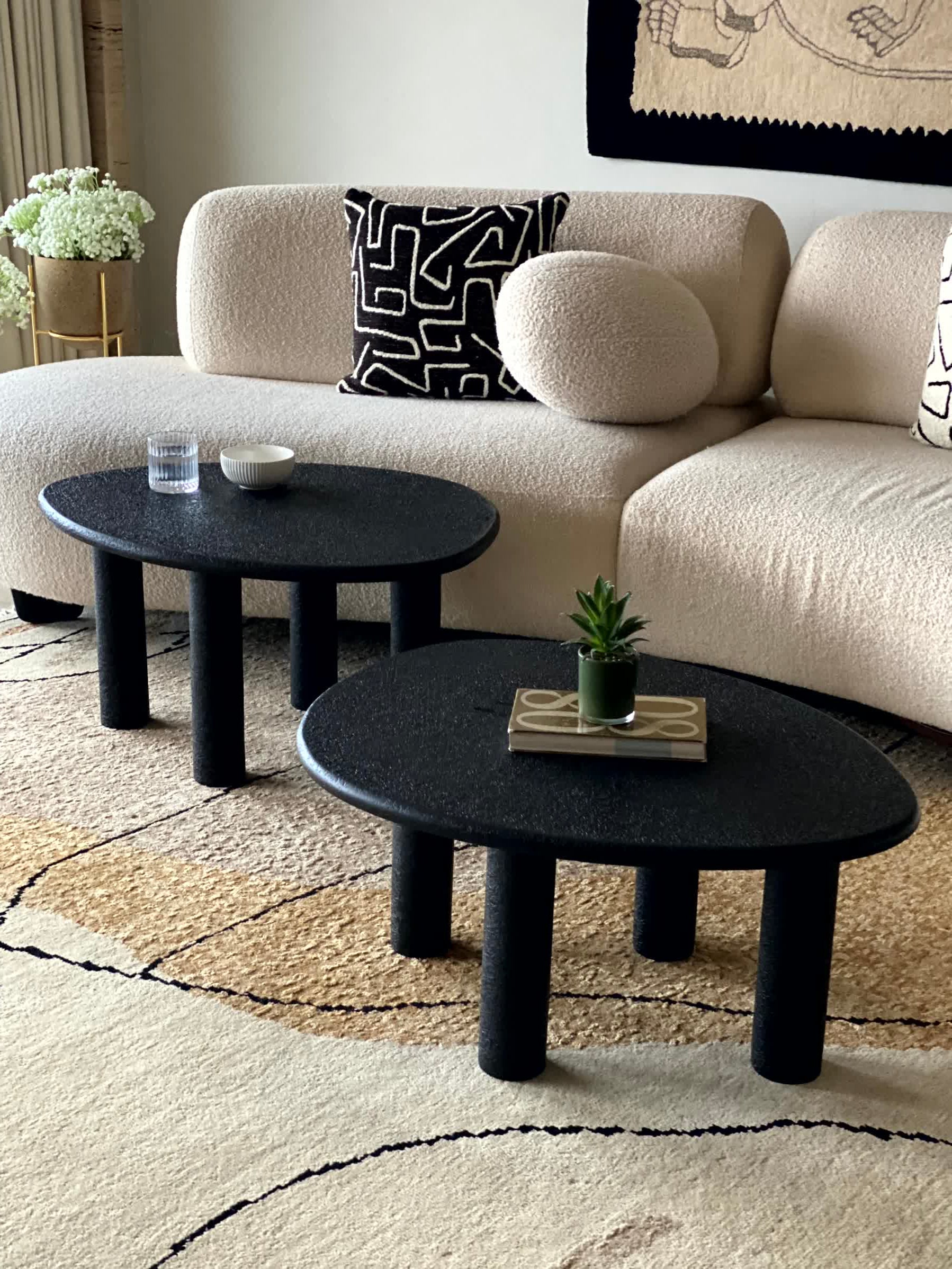 Odessa Nesting Tables - Black (Set of 2)