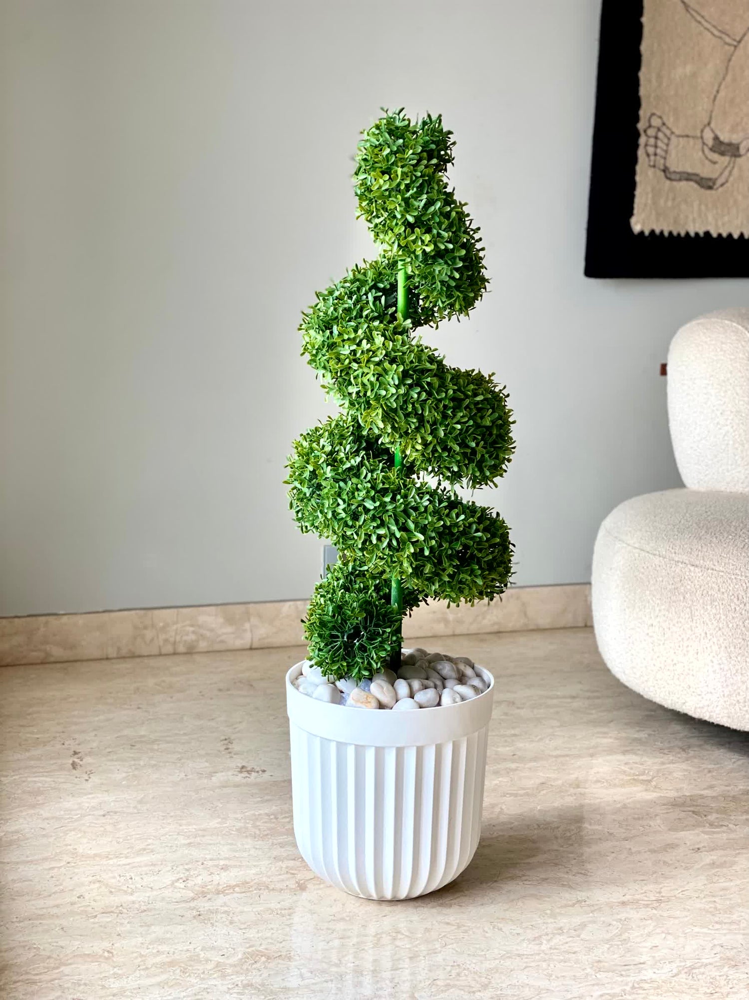 Artificial Swirl Topiary - 3 Feet