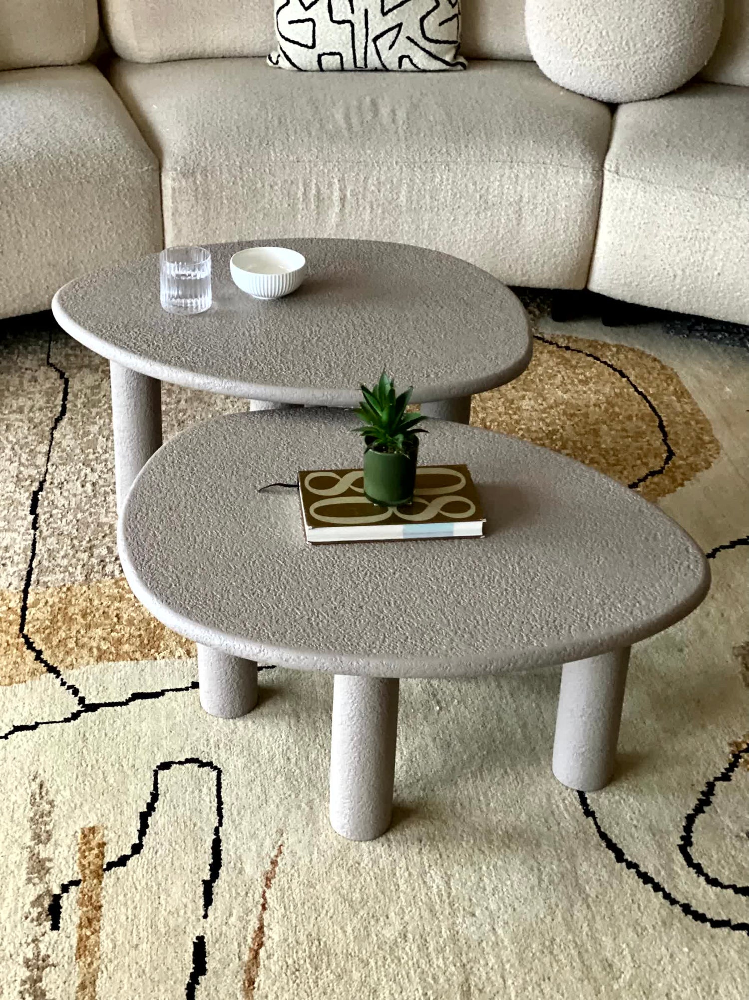 Odessa Nesting Tables - Grey (Set of 2)