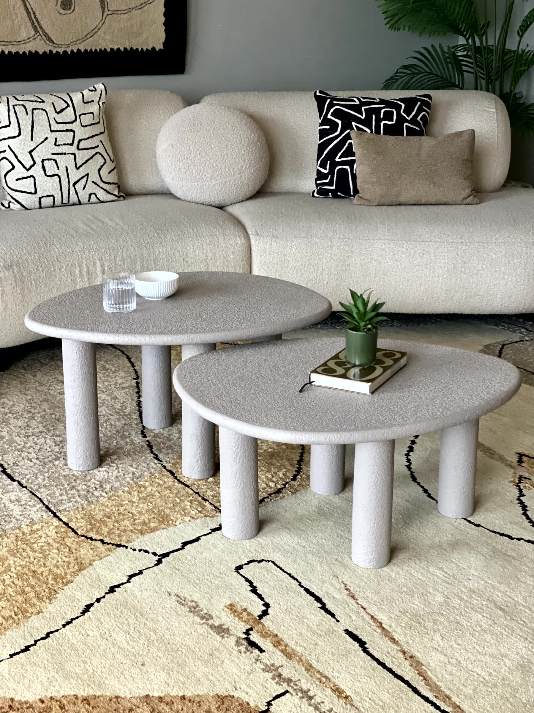 Odessa Nesting Tables - Grey (Set of 2)