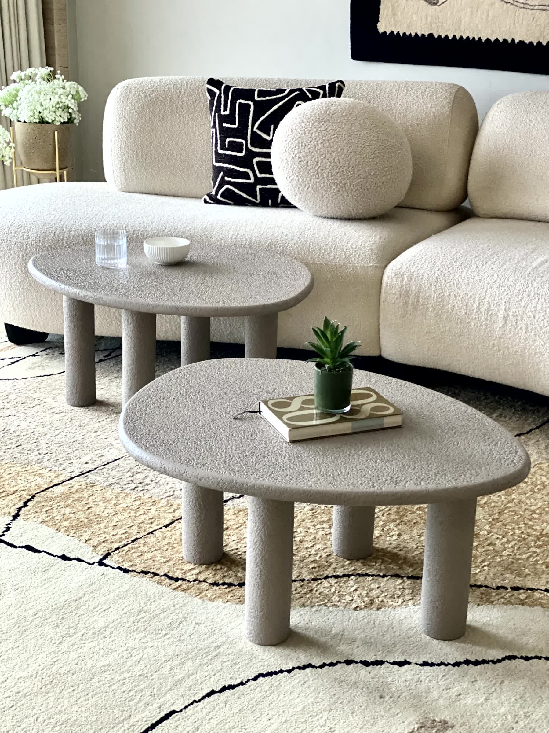 Odessa Nesting Tables - Grey (Set of 2)