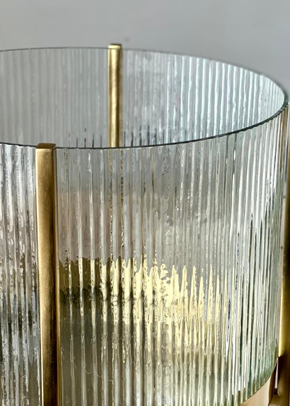 Fluted Glass Bowl Stand - Large