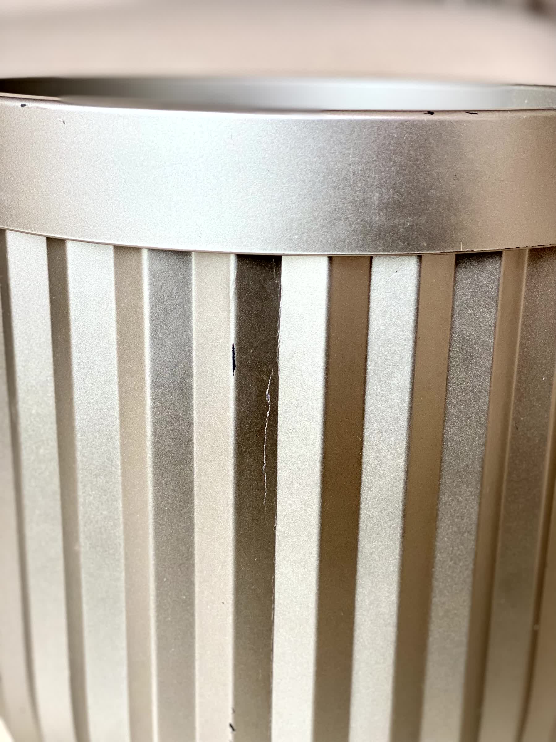 Grove Metallic Grey Planter