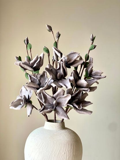 Artificial Butterfly Orchid (One Stem) - Grey