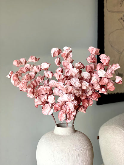 Artificial Eucalyptus Flower Bunch (One Stem) - Dark Pink