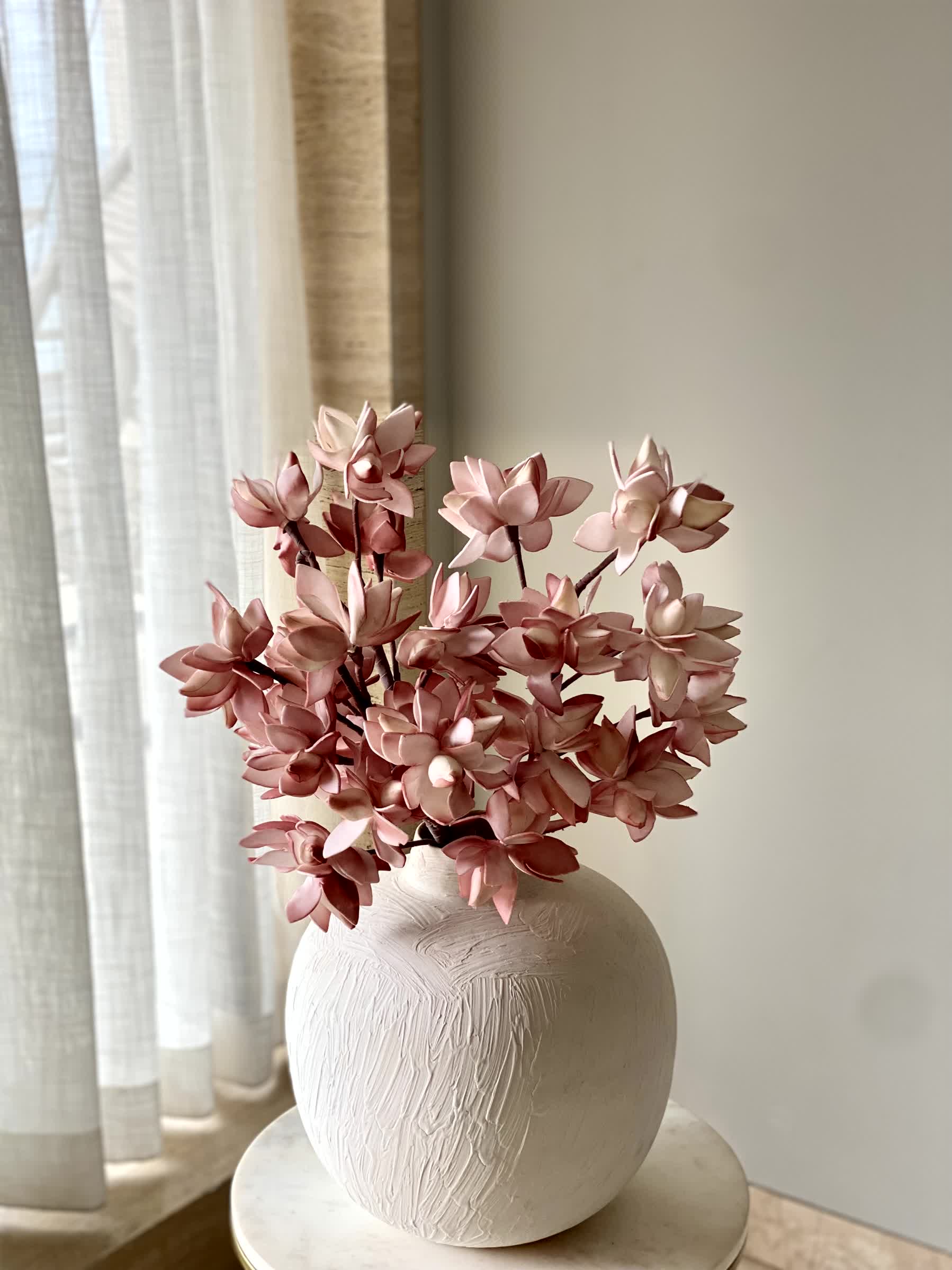 Artificial Magnolia Stem (One Stem) - Dark Pink