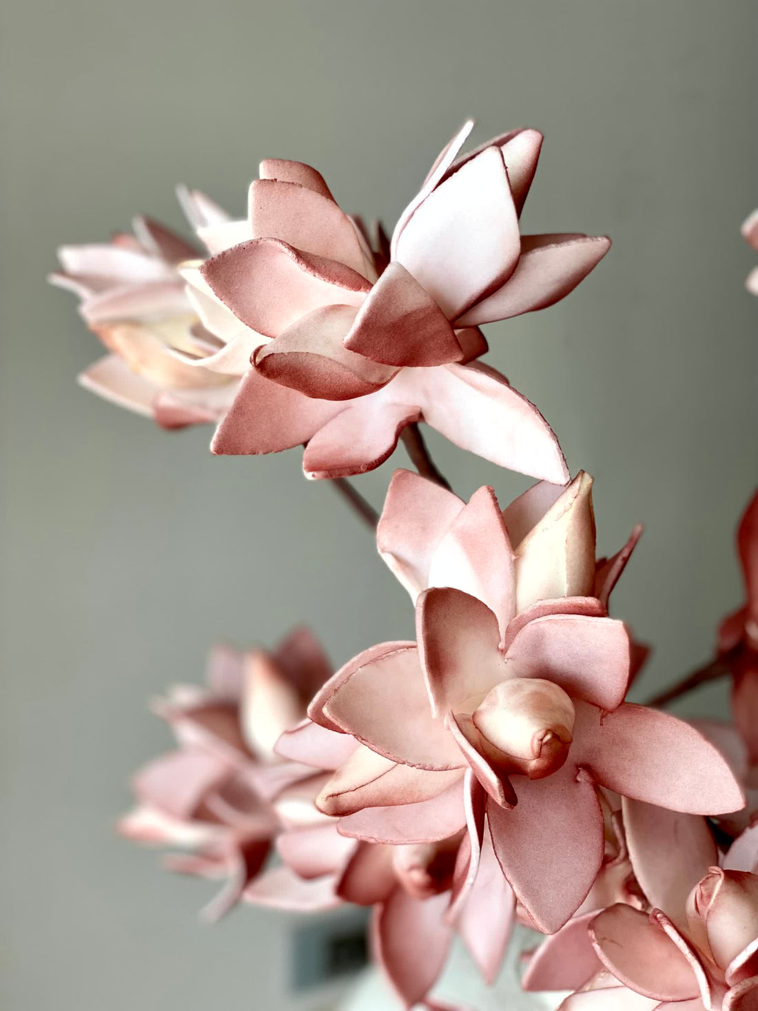 Artificial Magnolia Stem (One Stem) - Dark Pink