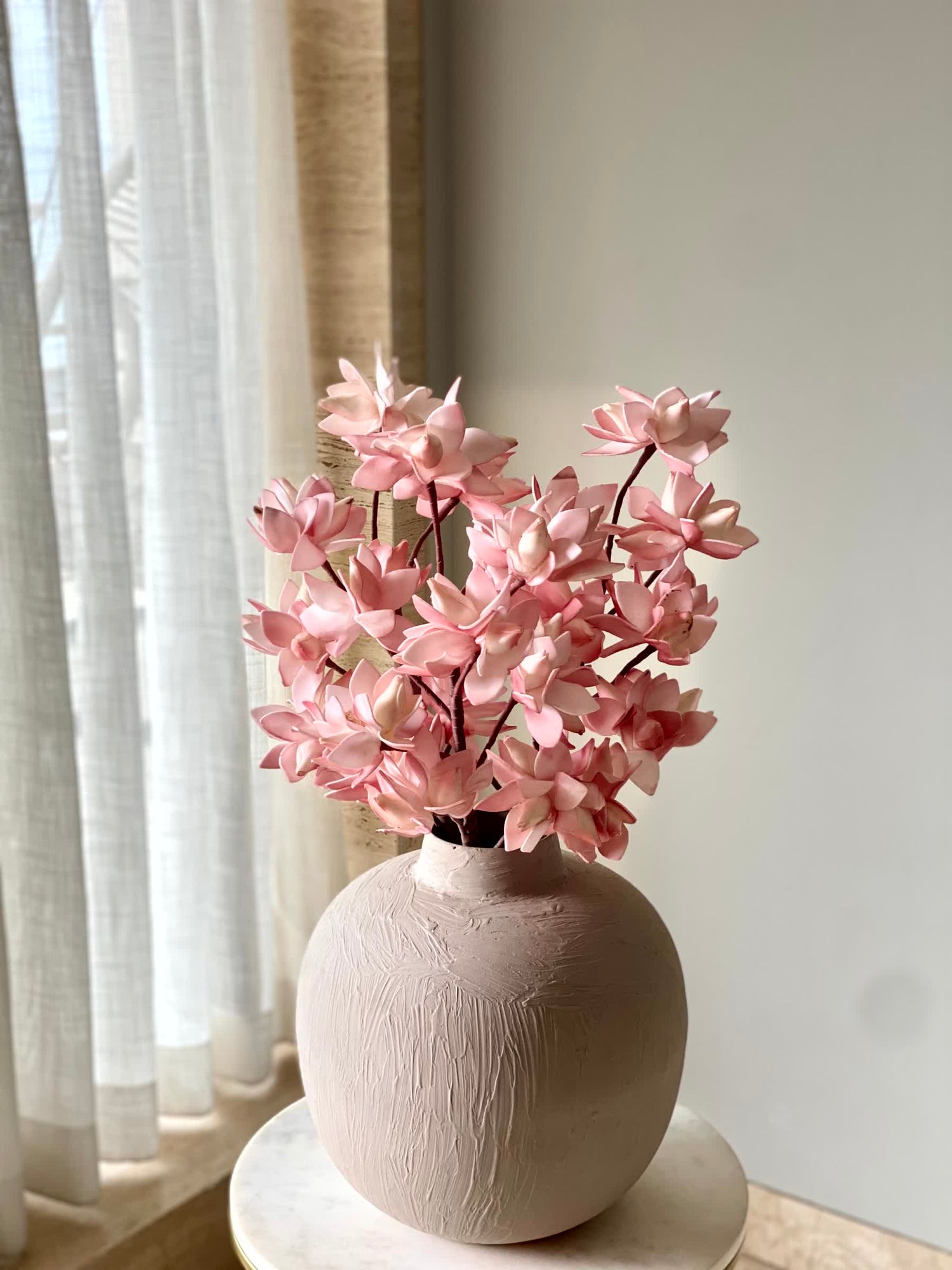 Artificial Magnolia Stem (One Stem) - Pink