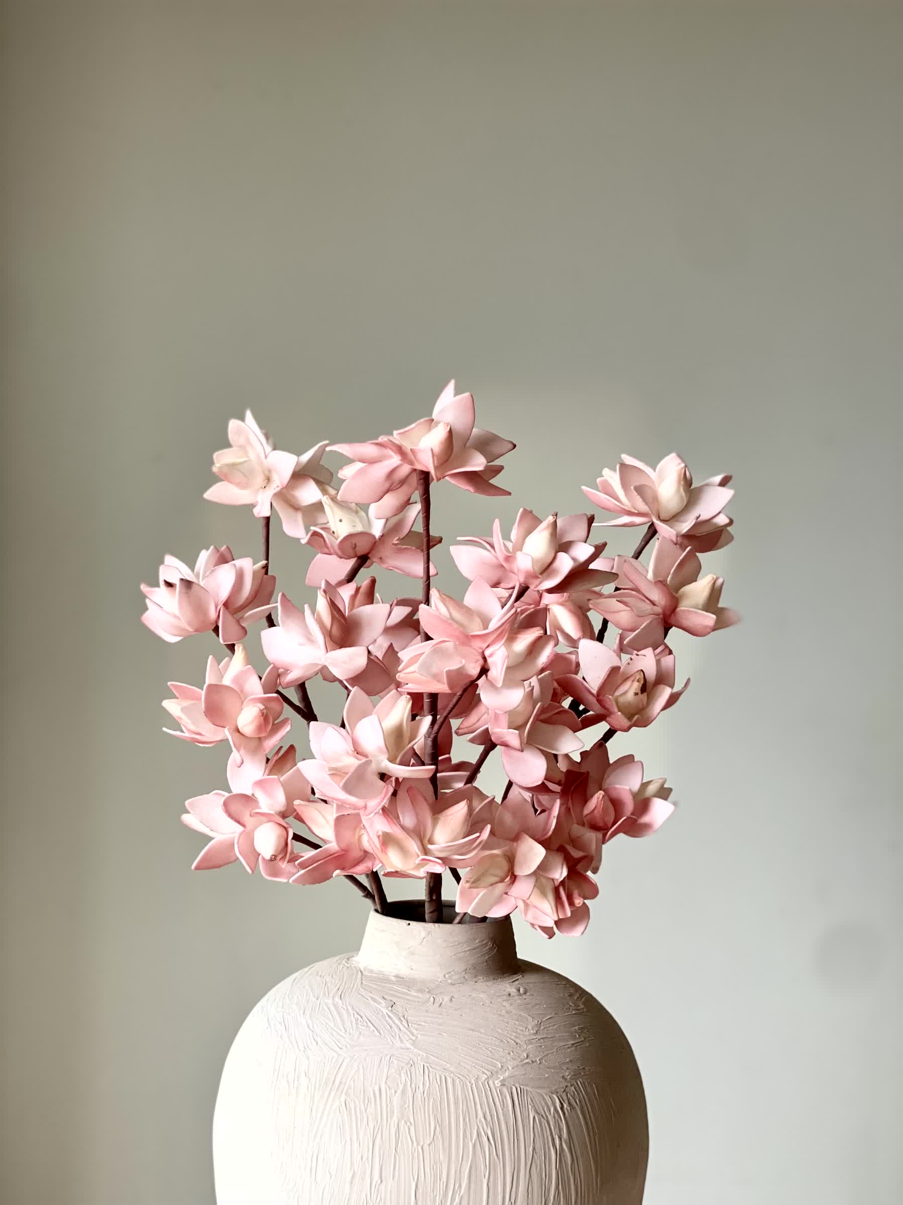 Artificial Magnolia Stem (One Stem) - Pink