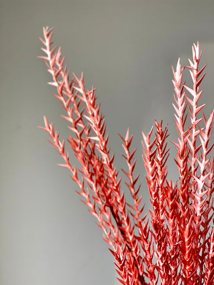 Artificial Pampas Grass (One Stem) - Orange