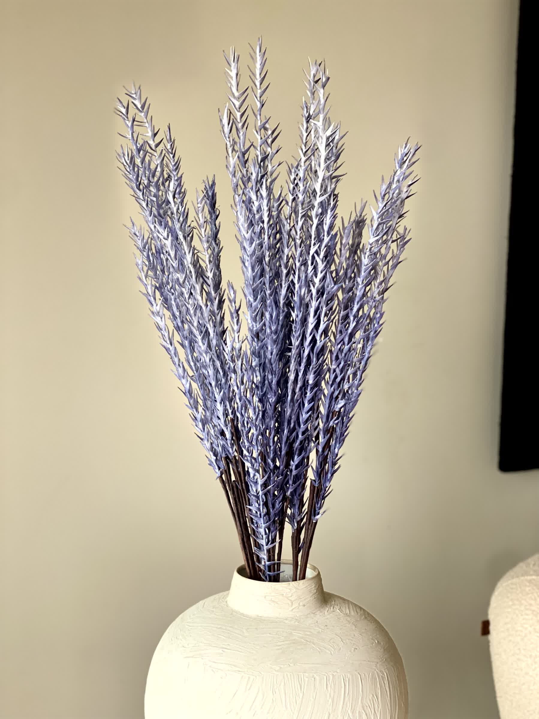 Artificial Pampas Grass (One Stem) - Blue