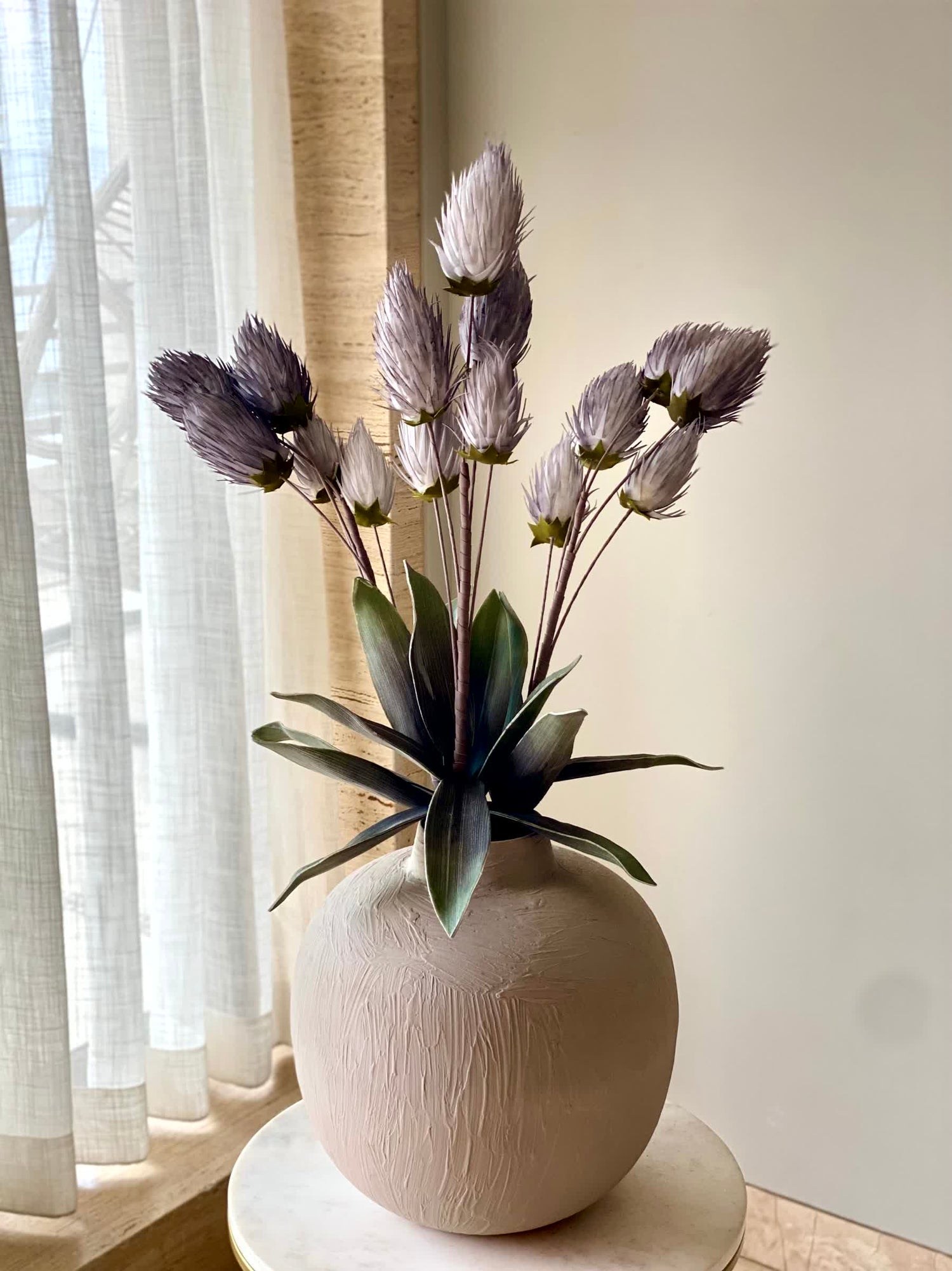 Artificial Tulip Flower Bunch (One Stem) - Grey